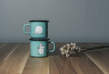 Tazza smaltata Moomin Retro 37 cl - Menta - Muurla