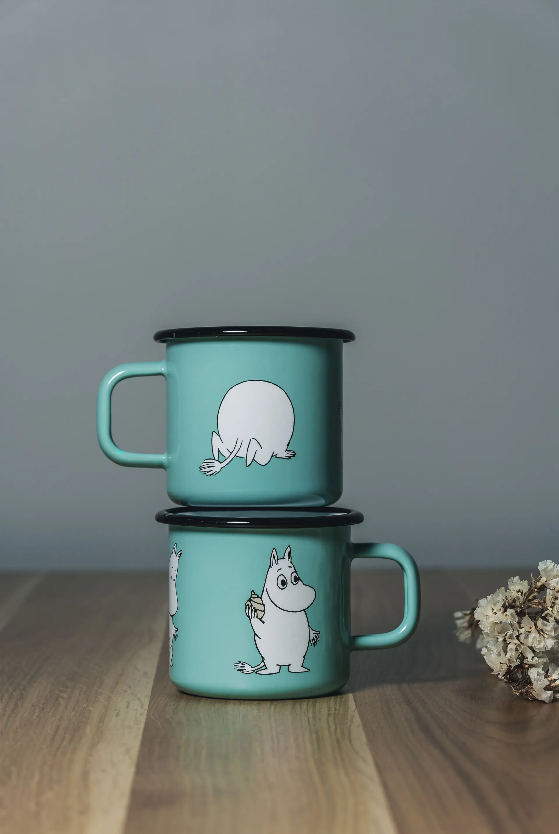 Tazza smaltata Moomin Retro 37 cl, Menta Muurla