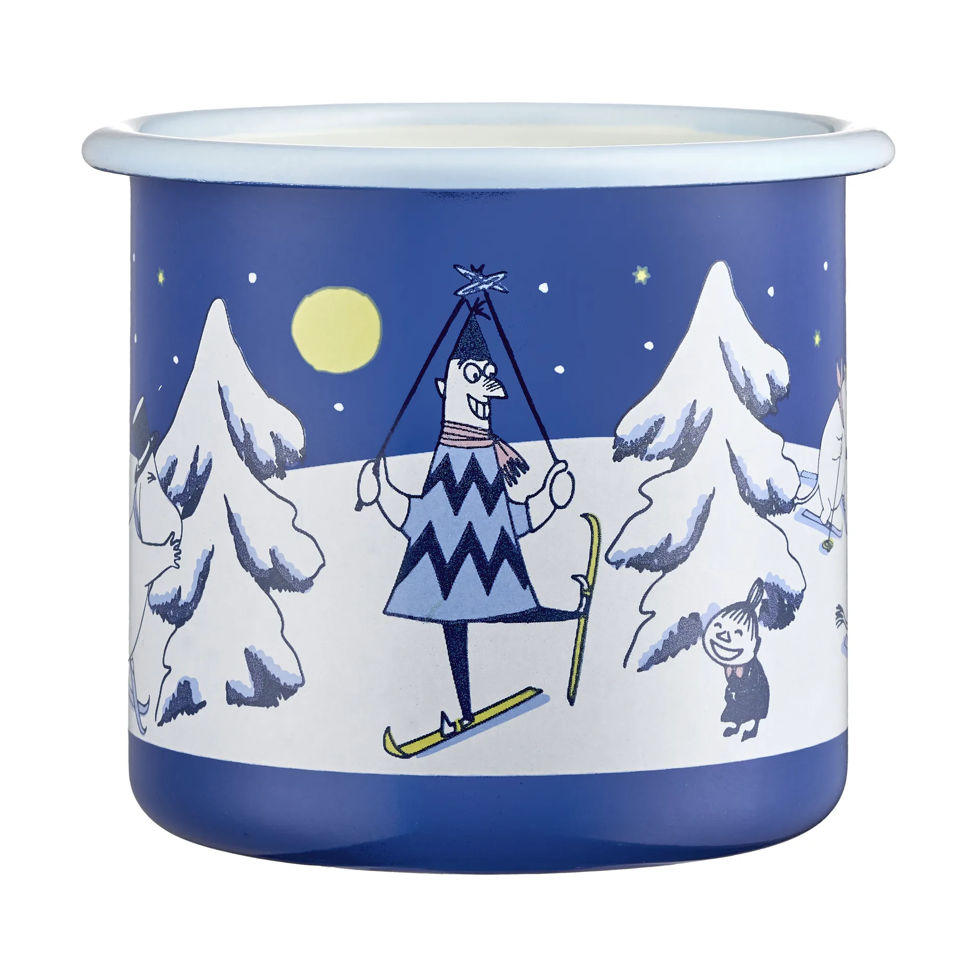 Tazza smaltata Mumin 37 cl, Notte stellata Muurla