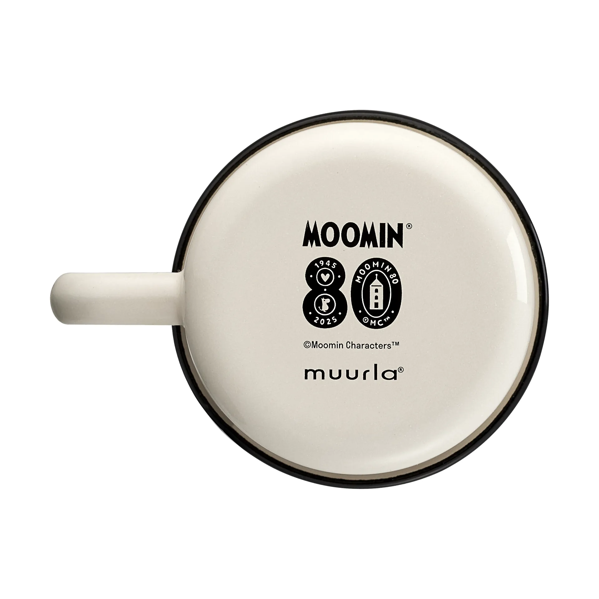 Tazza smaltata Mumin 80 37 cl, Bianco Muurla