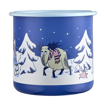 Tazza smaltata Mumin 80 cl - Notte stellata - Muurla