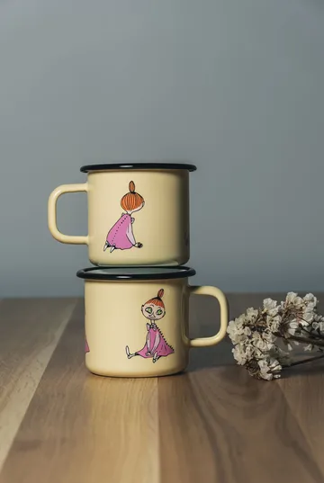 Tazza smaltata Mymble Retro 37 cl - Giallo - Muurla