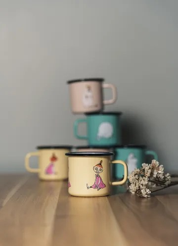 Tazza smaltata Mymble Retro 37 cl - Giallo - Muurla