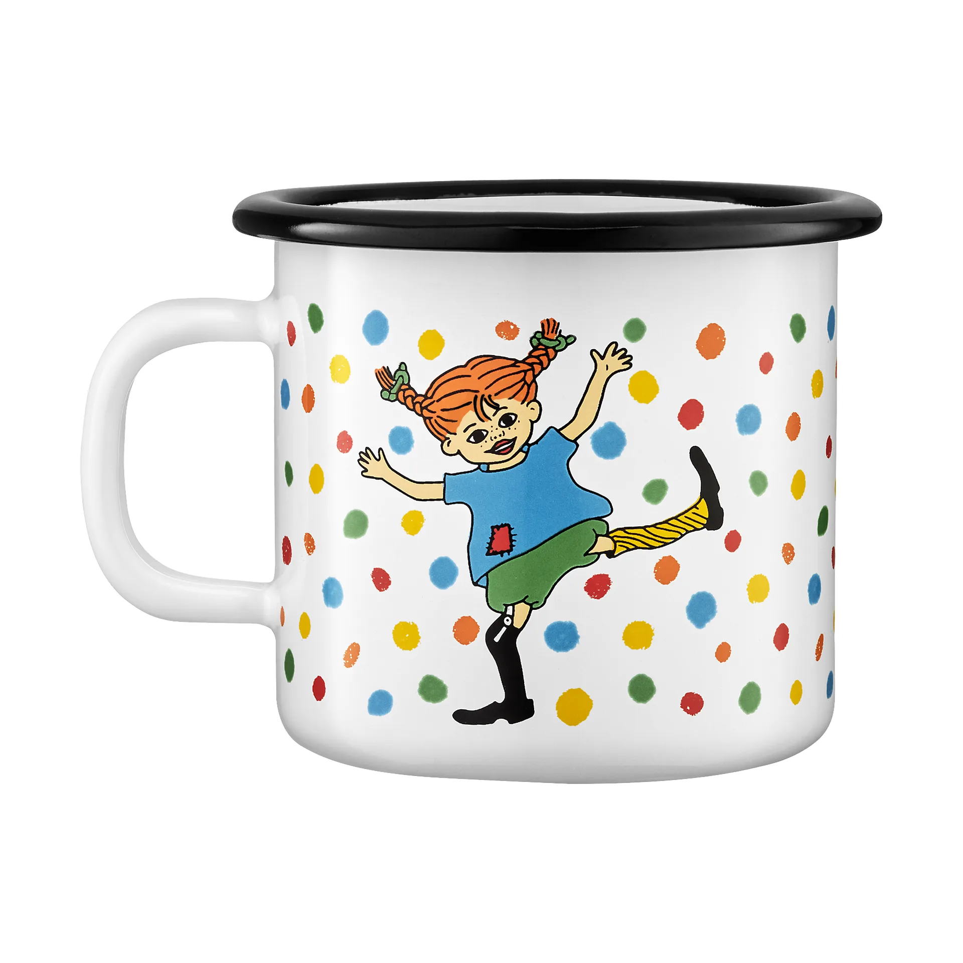 Tazza smaltata Pippi 2,5 dl, Salterello Muurla