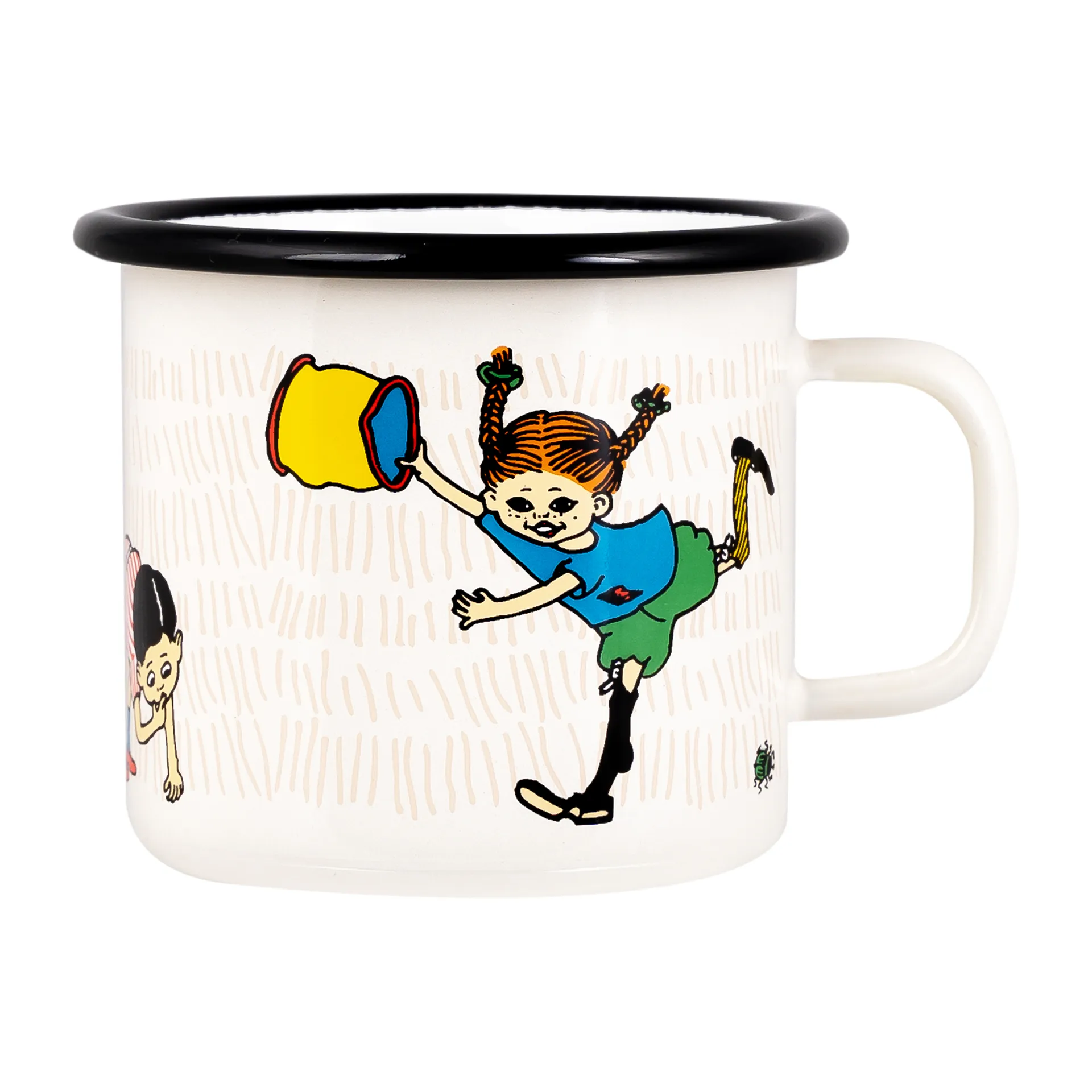 Tazza smaltata Pippi The Snirkle Hunt 25 cl, Multicolore Muurla