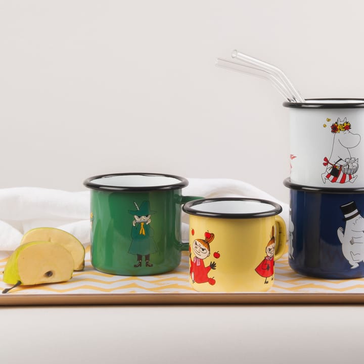 Tazza smaltata Snufkin 37 cl, Verde Muurla