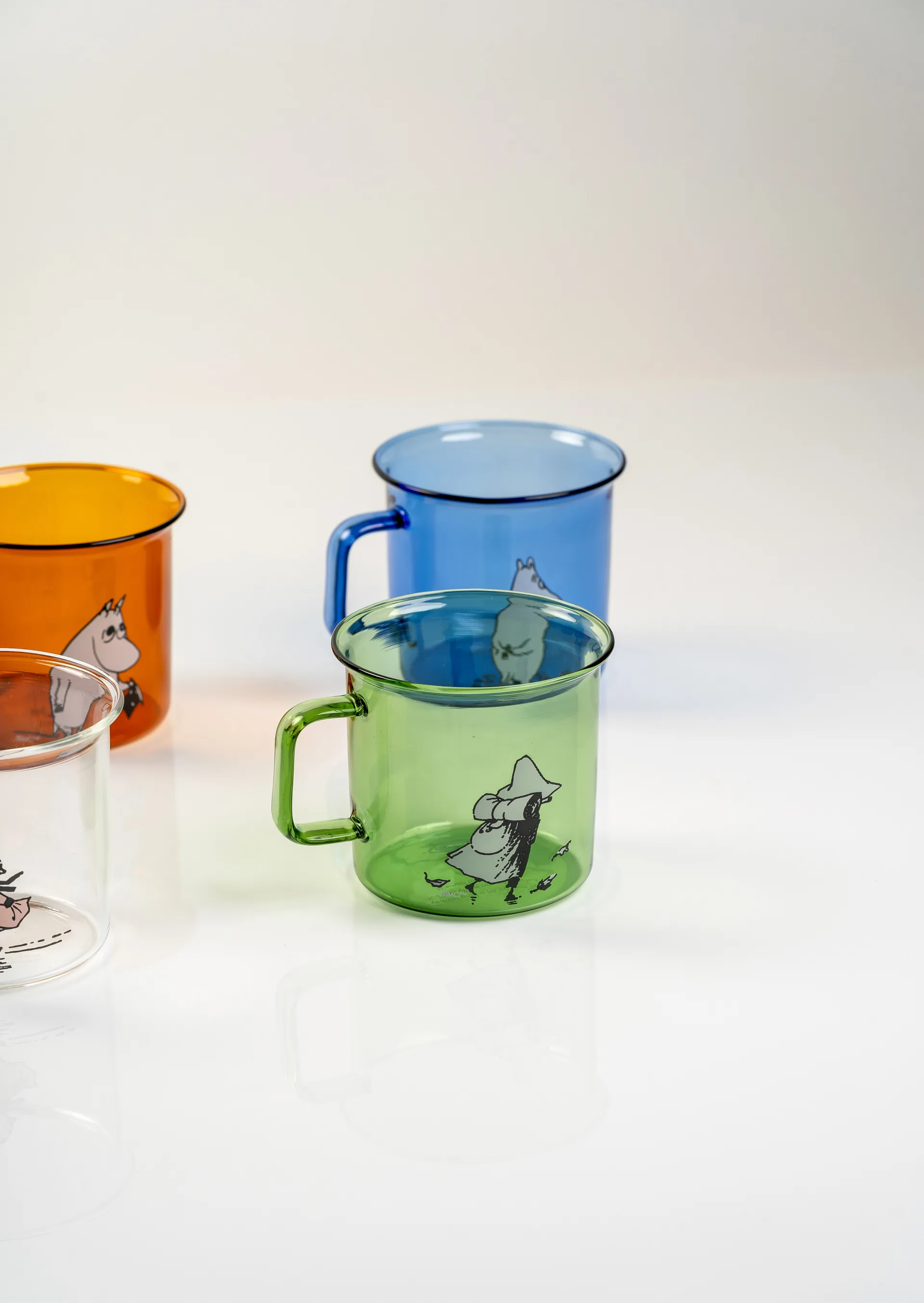 Tazza vetro Snufkin 35 cl, Verde Muurla