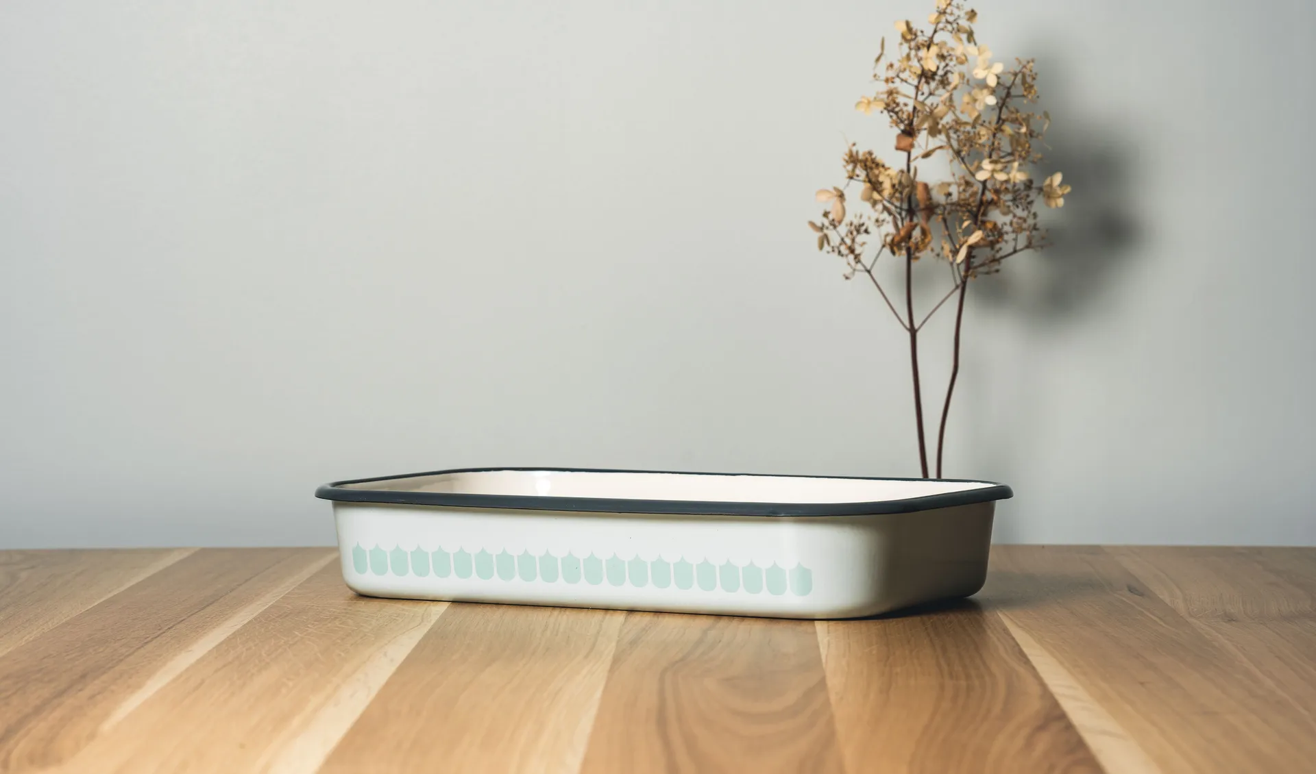 Teglia da forno smaltata Vappu 19x32 cm, Verde Muurla