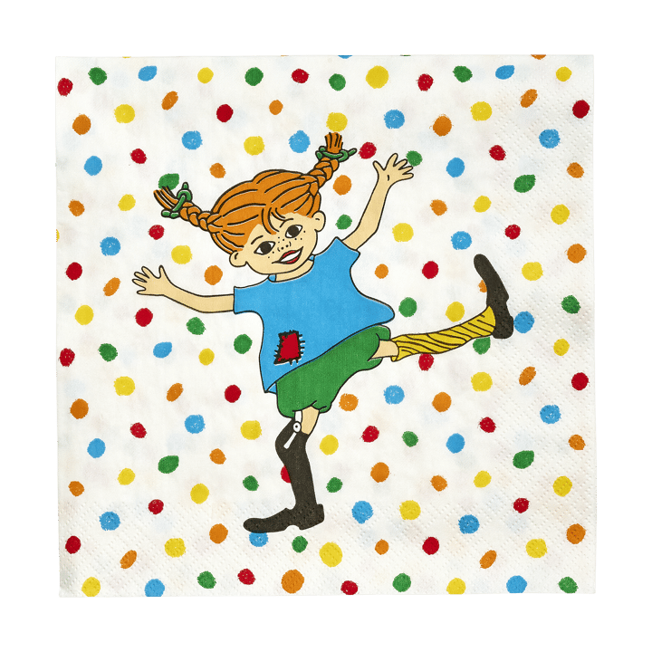 Tovaglioli Pippi 33x33 cm confezione da 20 - Salterello - Muurla