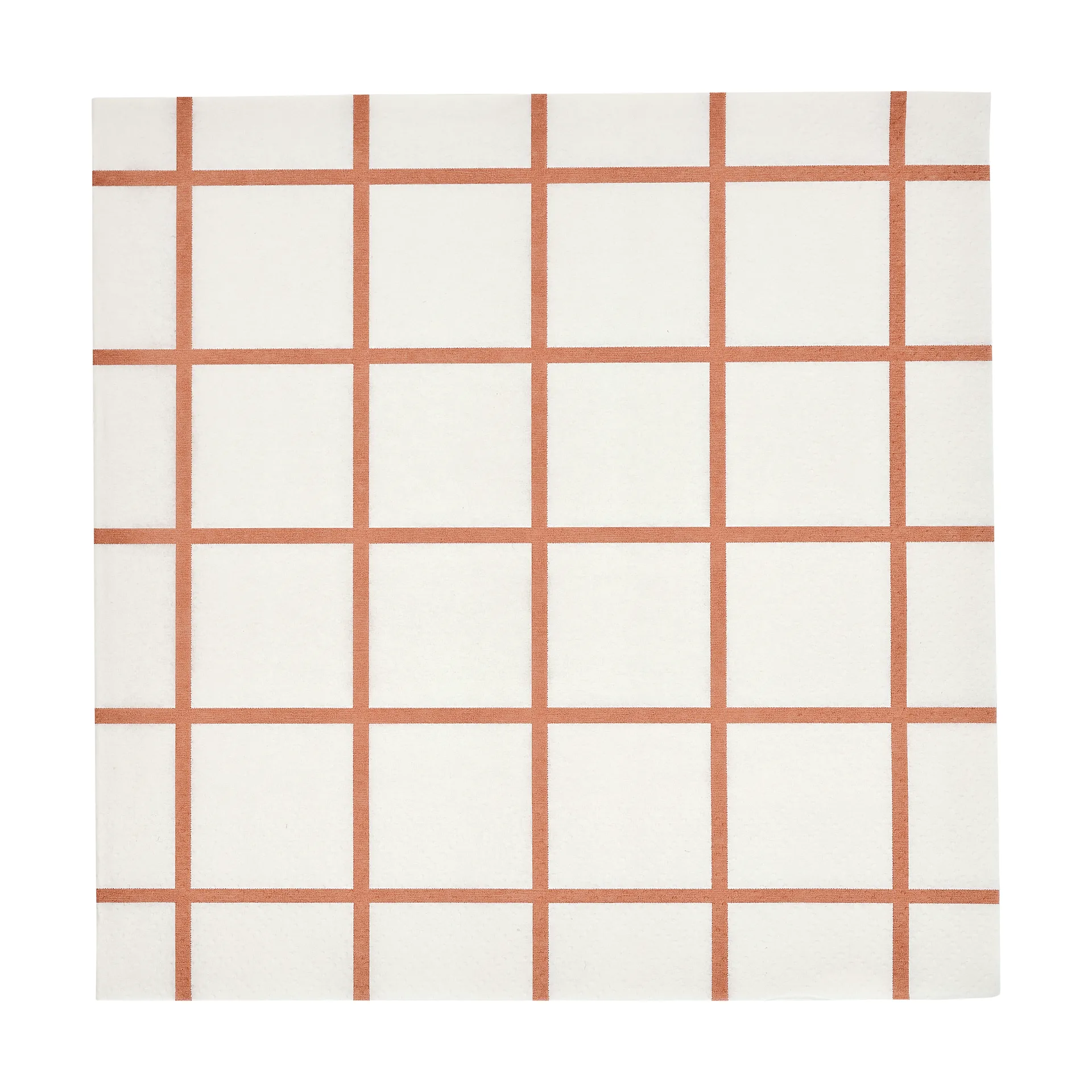 Tovagliolo di carta Check & Stripes 25x25 cm confezione da 20, Beige Muurla
