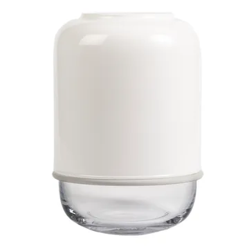 Vaso regolabile Capsule 18-28 cm - bianco - trasparente - Muurla