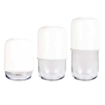 Vaso regolabile Capsule 18-28 cm - bianco - trasparente - Muurla