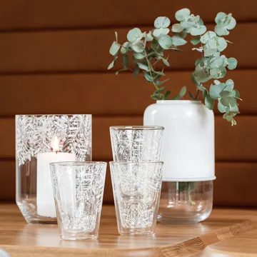 Vaso regolabile Capsule 18-28 cm - bianco - trasparente - Muurla