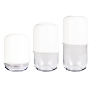 Vaso regolabile Capsule 18-28 cm - verde-trasparente - Muurla