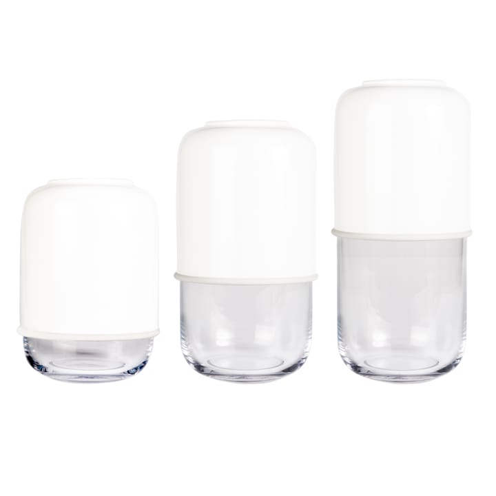Vaso regolabile Capsule 18-28 cm, verde-trasparente Muurla