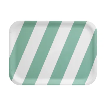 Vassoio Checks & Stripes 20x27 cm - Menta - Muurla