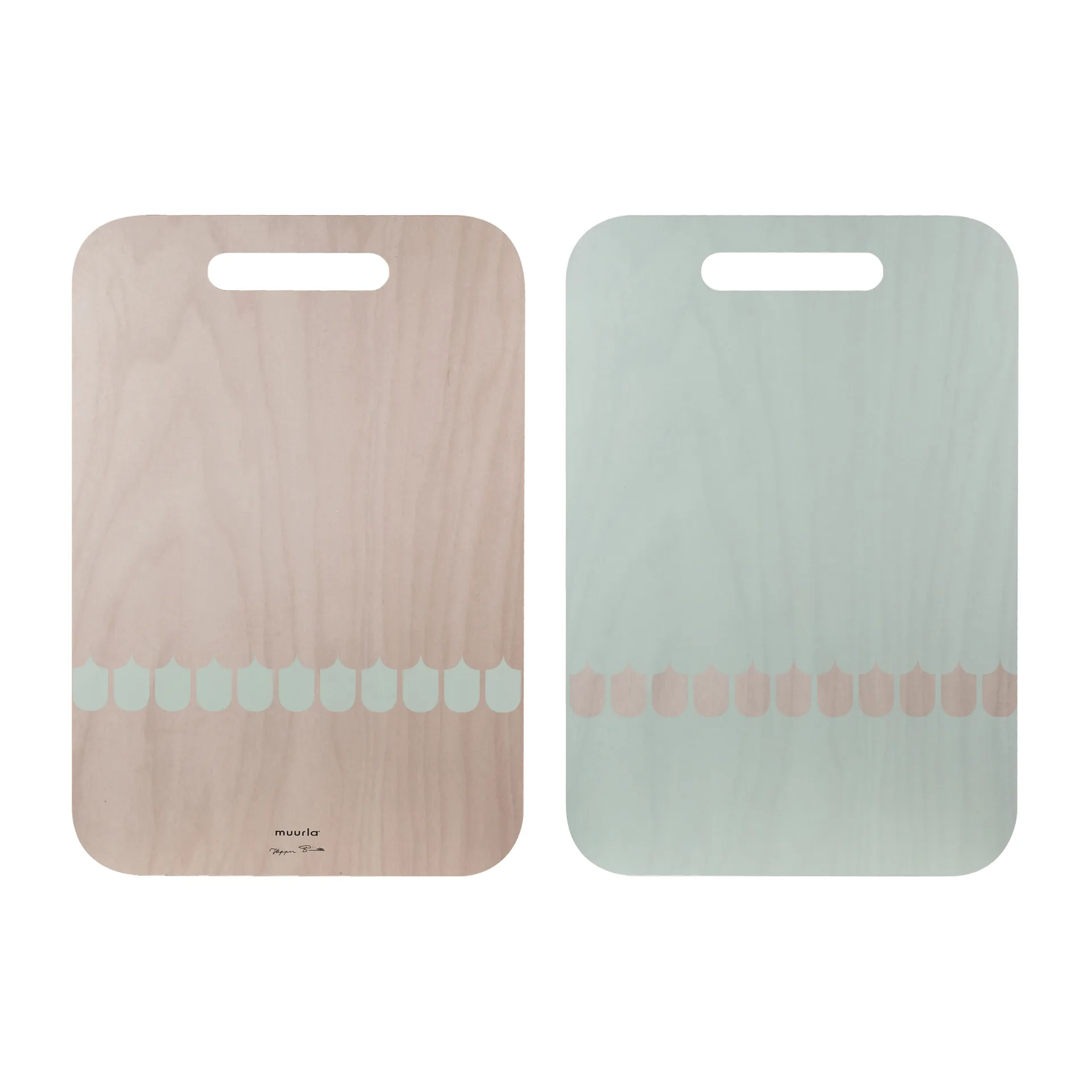 Vassoio Chop & Serve Vappu 30x44 cm, Betulla-verde Muurla