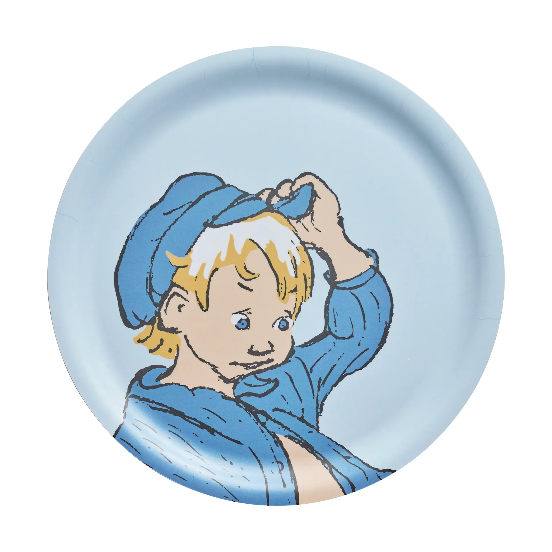 Vassoio Emil Ø25 cm, Blu Muurla