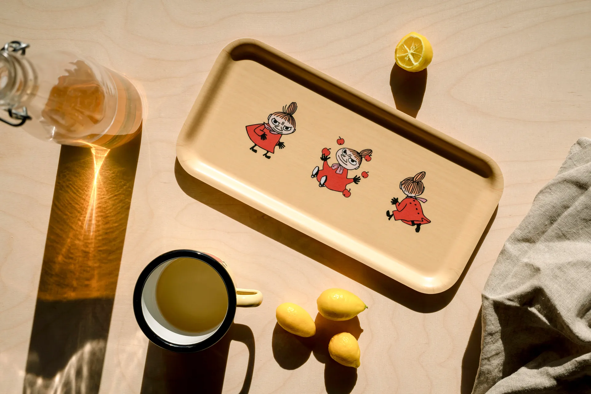 Vassoio Moomin 13x27 cm, Retro Little My Muurla