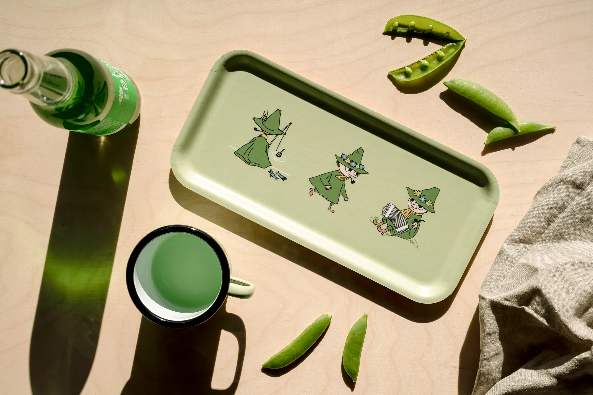 Vassoio Moomin 13x27 cm, Retro Snufkin Muurla