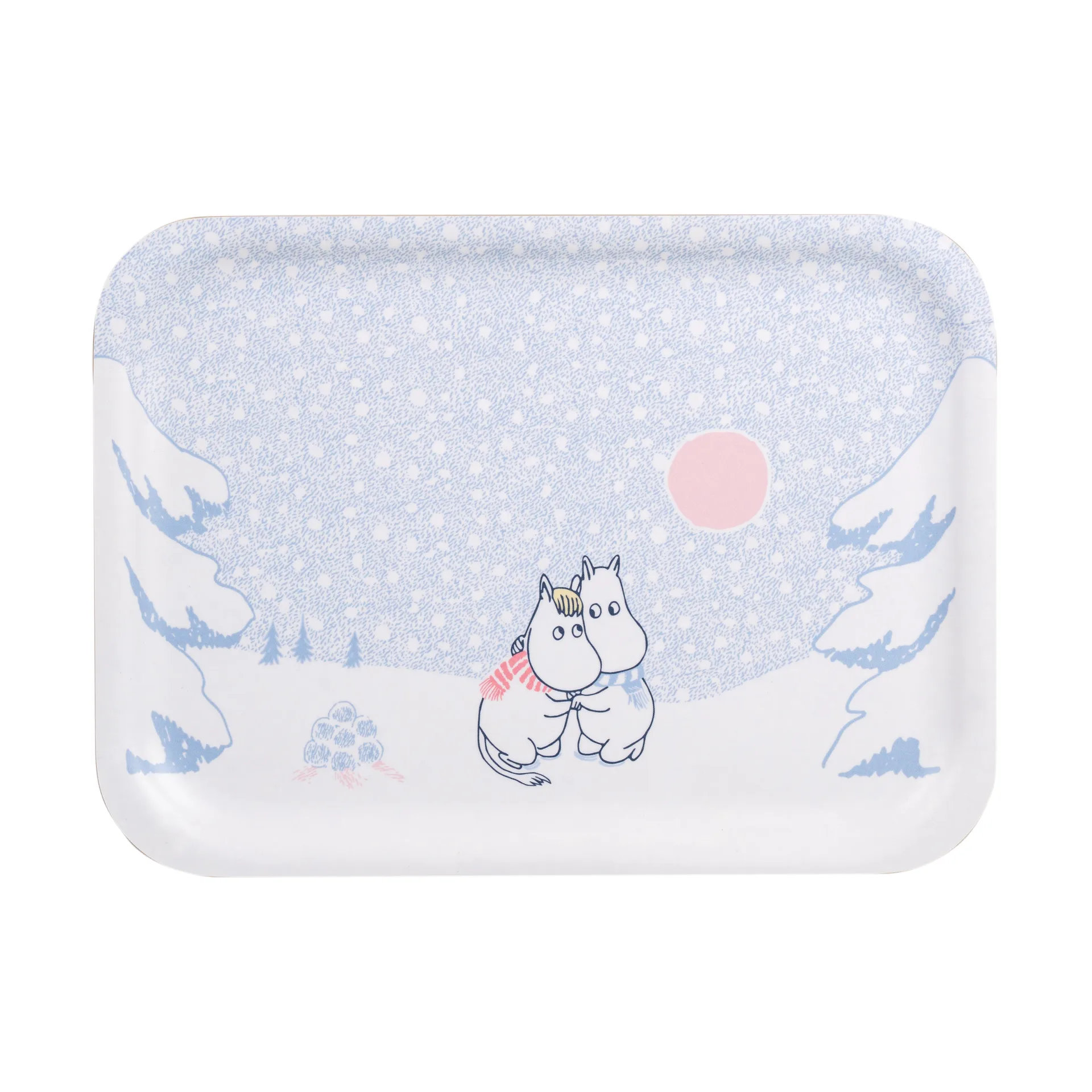 Vassoio Moomin 20x27 cm, Let it snow Muurla