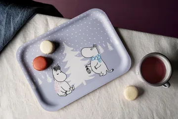 Vassoio Moomin 20x27 cm - Snowfall - Muurla