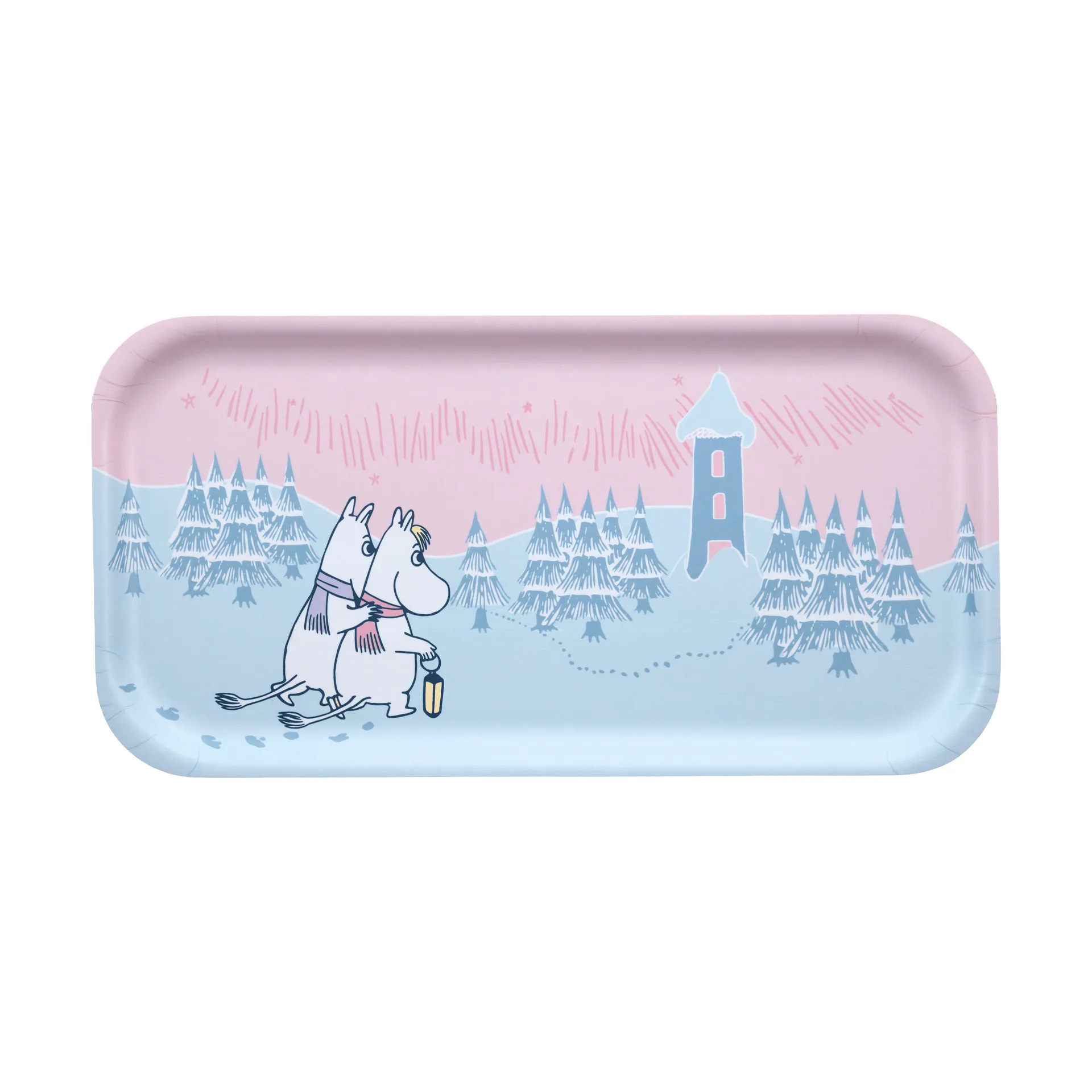 Vassoio Moomin 22x43 cm, Frosty Day Muurla