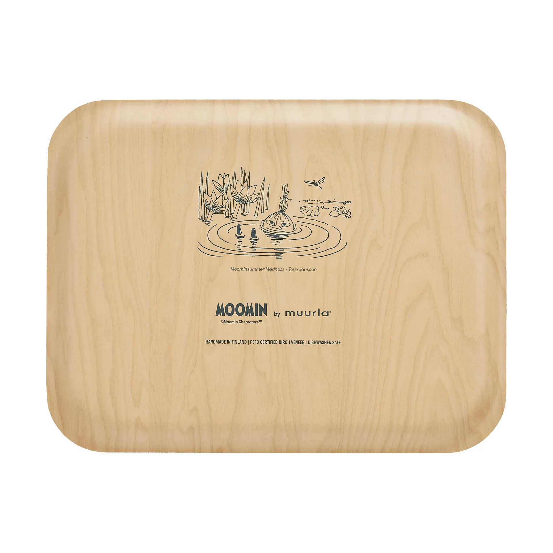Vassoio Moomin 28x36 cm, The pond Muurla