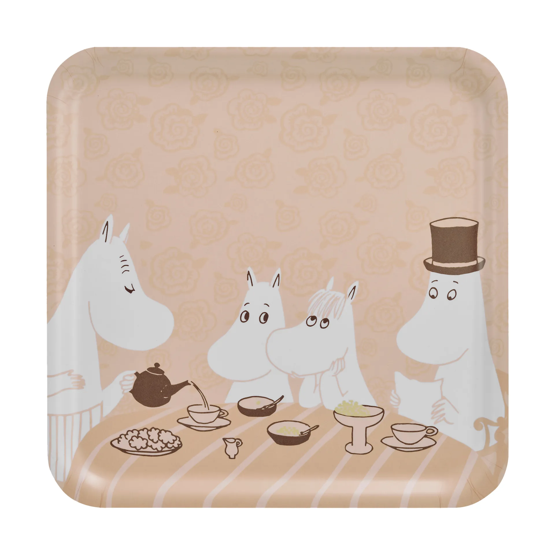 Vassoio Moomin 33x33 cm, Coffee time Muurla