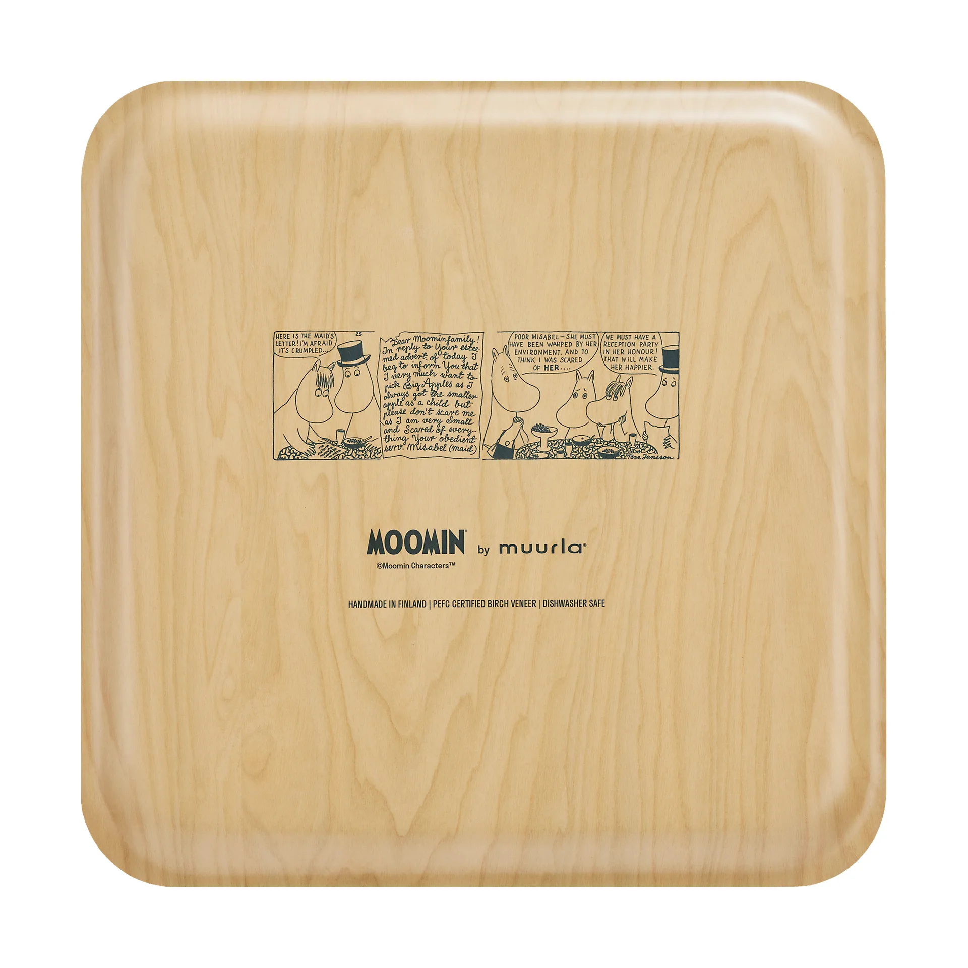 Vassoio Moomin 33x33 cm, Coffee time Muurla