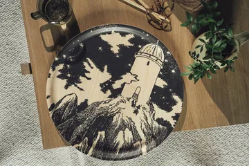 Vassoio Moomin Ø40 cm - Observatory - Muurla