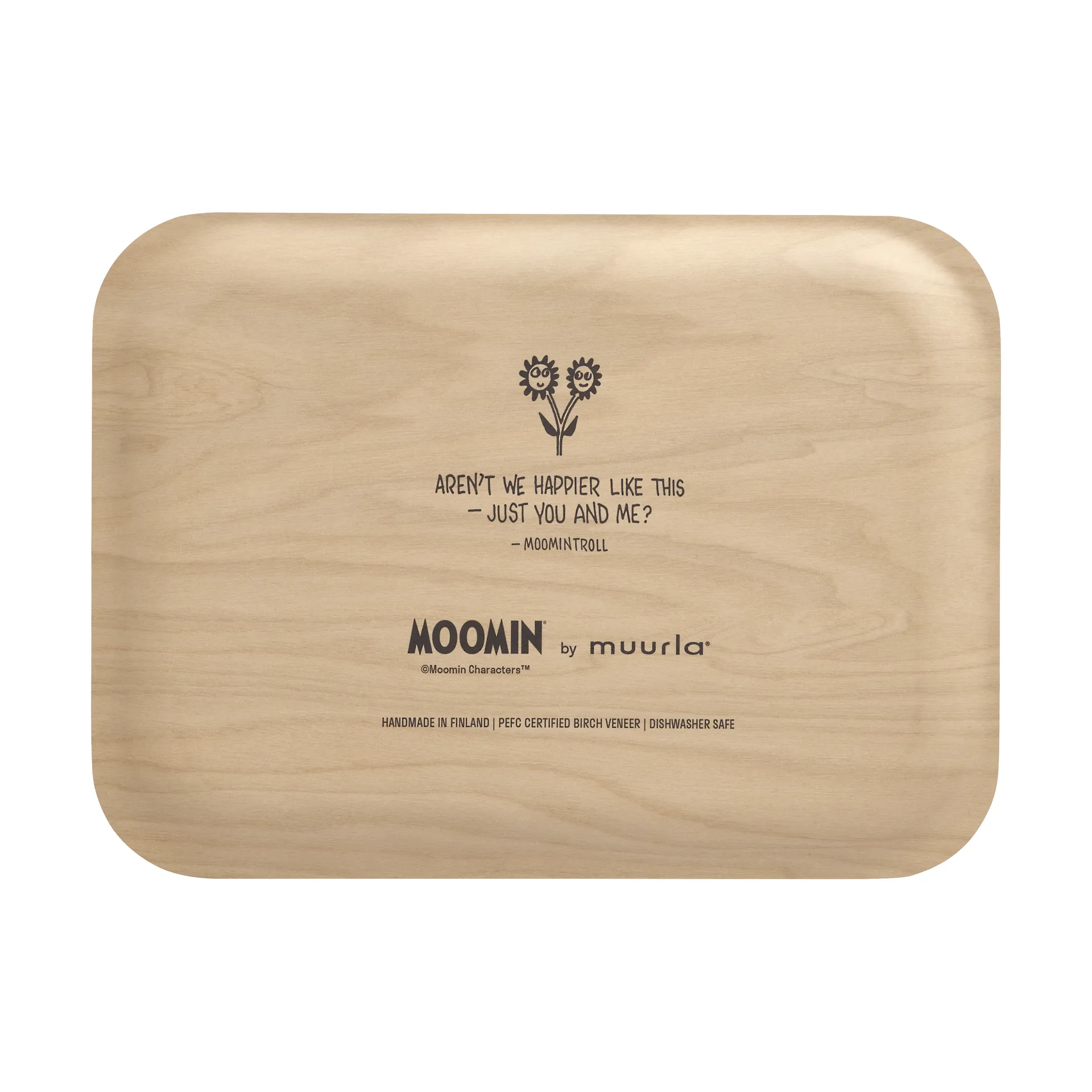 Vassoio Mumin 20x27 cm, Fiori Muurla
