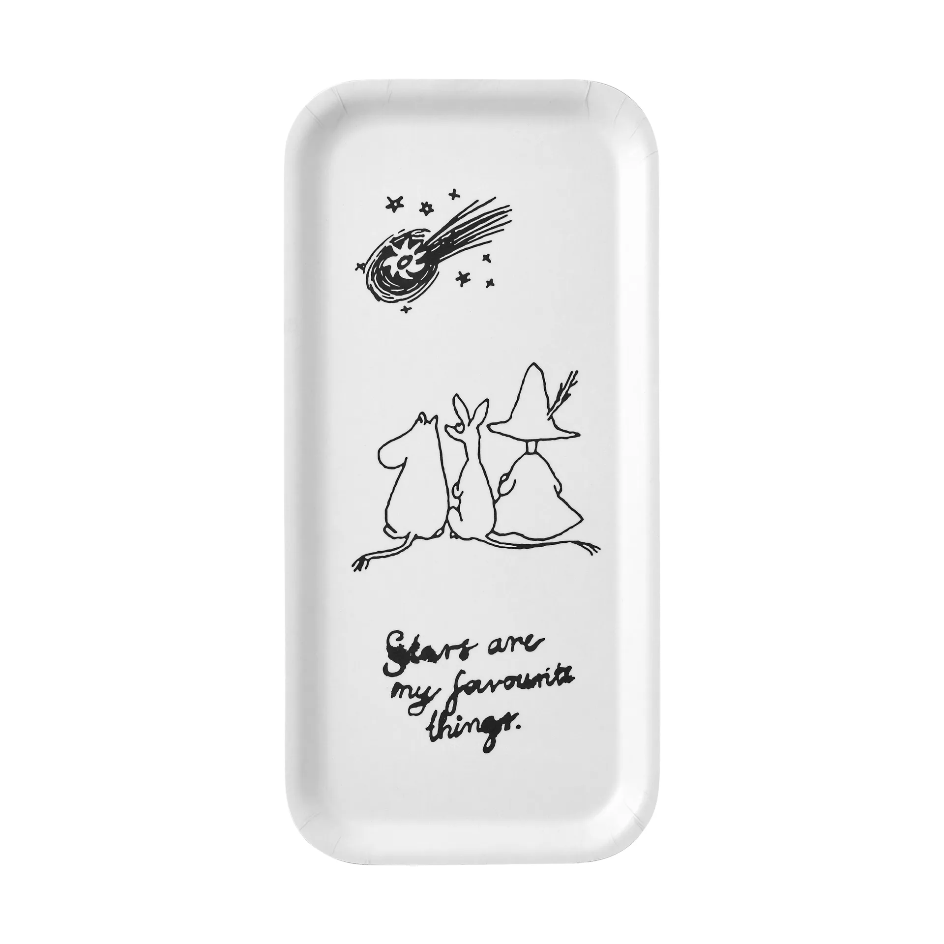 Vassoio Mumin 80 13x27 cm, Bianco Muurla