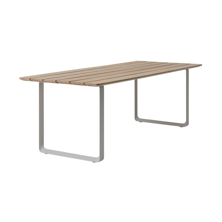 70/70 Tavolo da pranzo outdoor 225x90 cm con struttura in acciaio grigio - undefined - Muuto