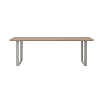 70/70 Tavolo da pranzo outdoor 225x90 cm con struttura in acciaio grigio - undefined - Muuto