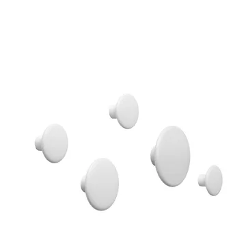 Appendiabiti The Dots, confezione da 5 - Bianco crema - Muuto