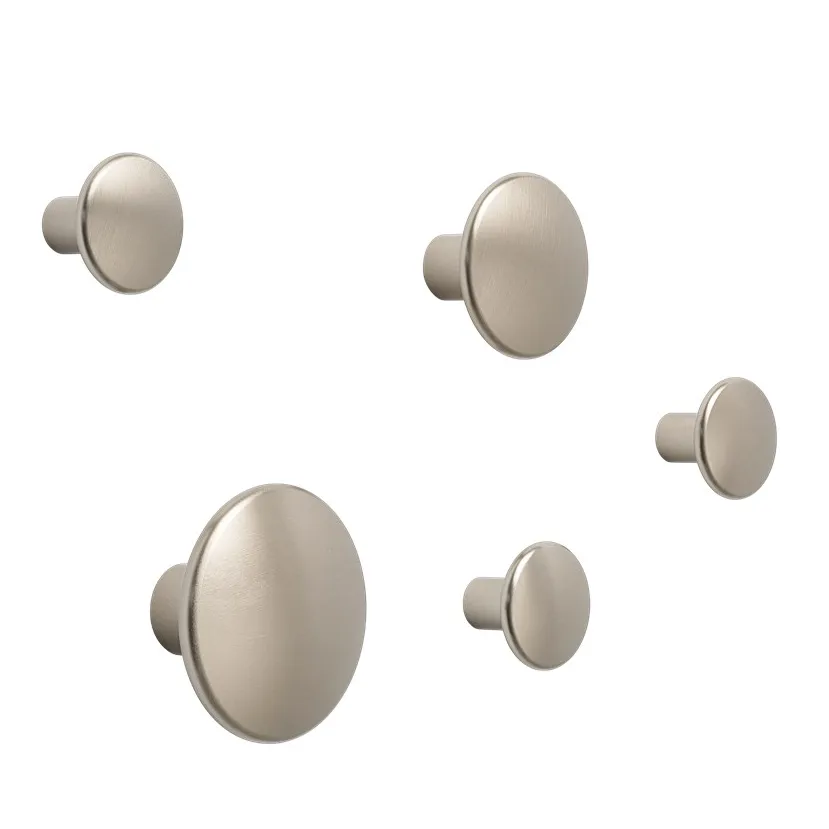 Appendiabiti The Dots metallo 3,9 cm, taupe Muuto