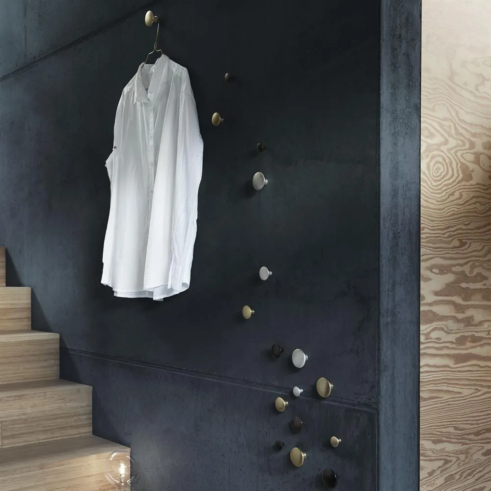 Appendiabiti The Dots metallo confezione da 5, alluminio Muuto