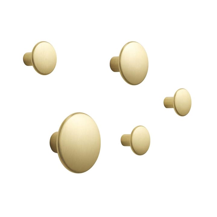 Appendiabiti The Dots metallo confezione da 5 - ottone - Muuto