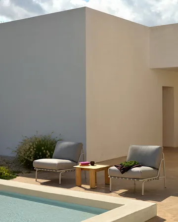 Assemble tavolino da salotto - Teak, 55x55 cm - Muuto