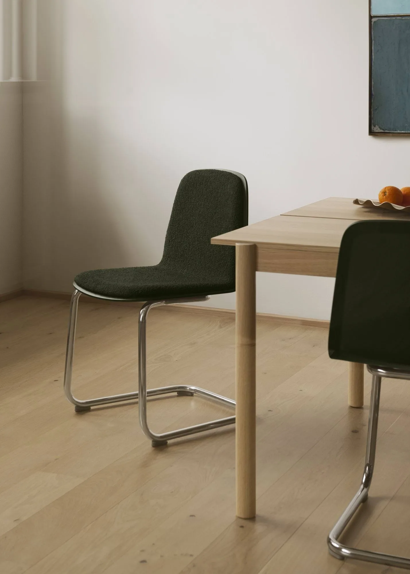 Brink Chair Cantilever Base sedia, Rovere-cromo Muuto
