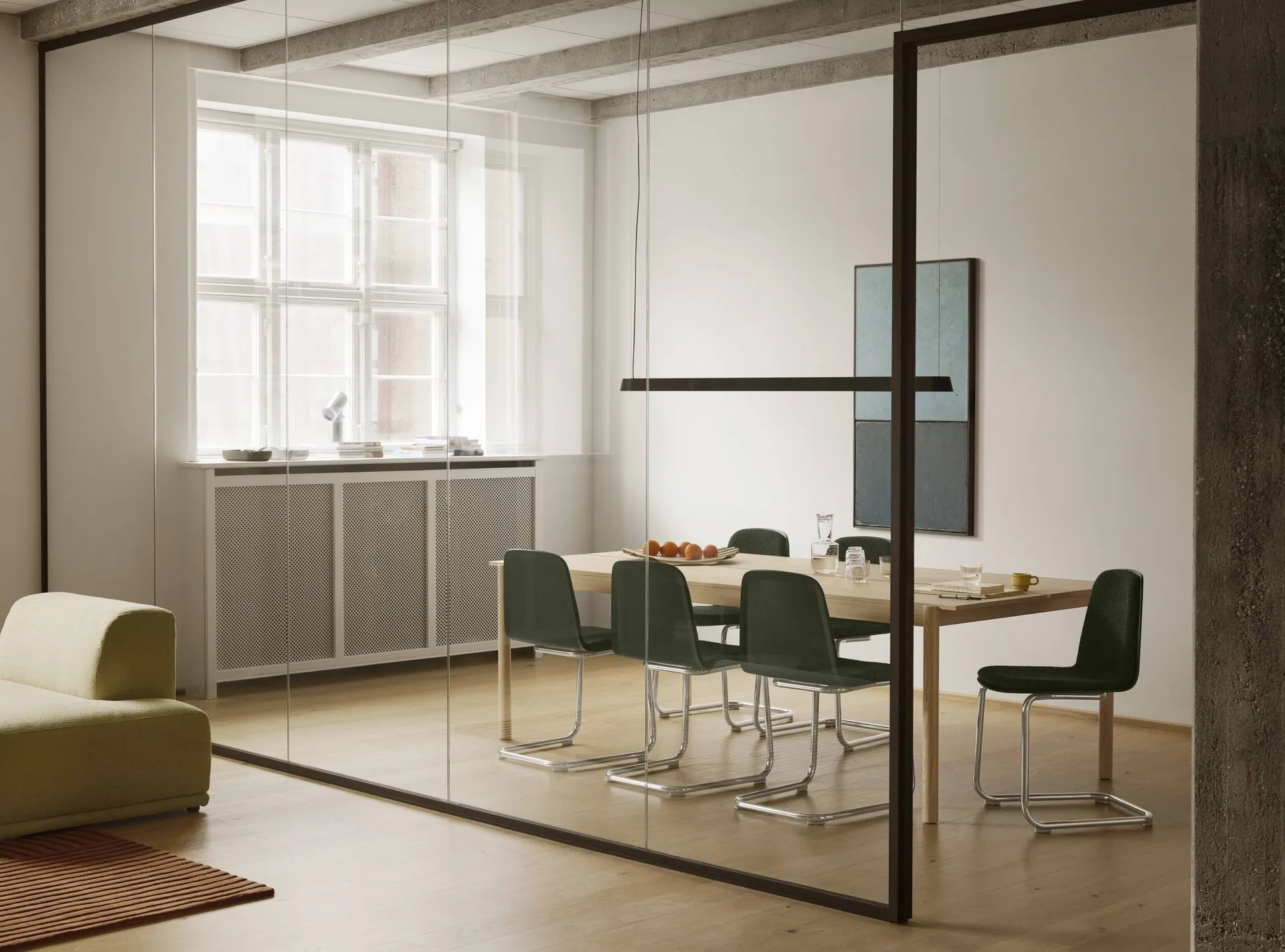 Brink Chair Cantilever Base sedia, Rovere-cromo Muuto