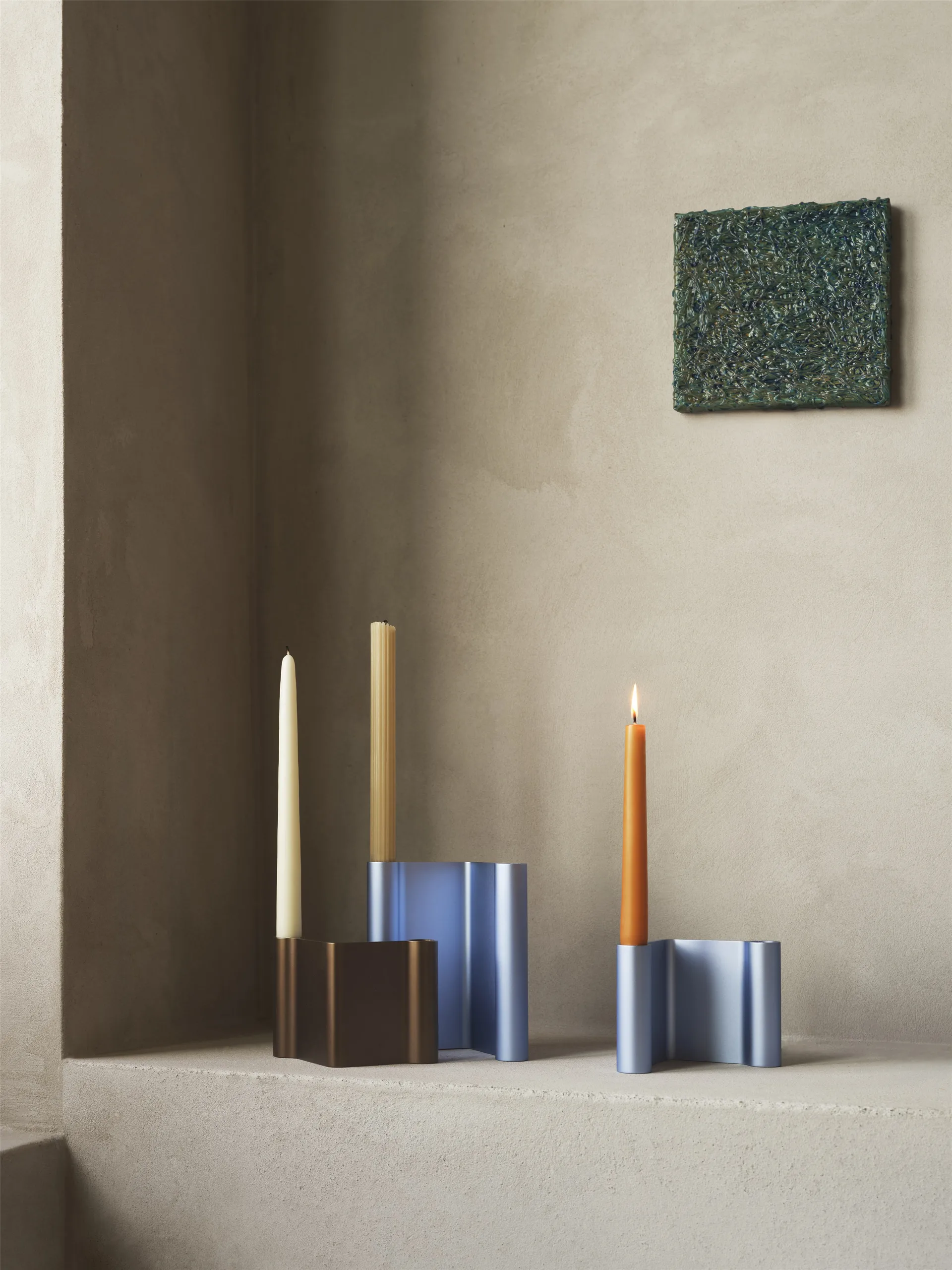 Candeliere Pair 11 cm, Azzurro  Muuto