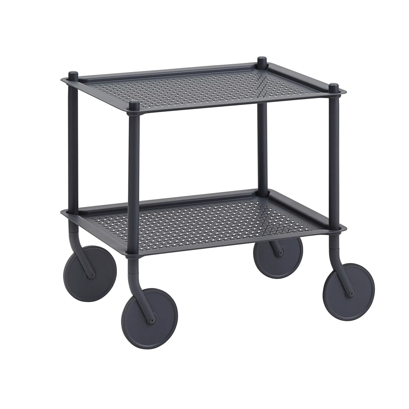 Carrello 2-layer Flow 57 cm, Blu-grigio Muuto