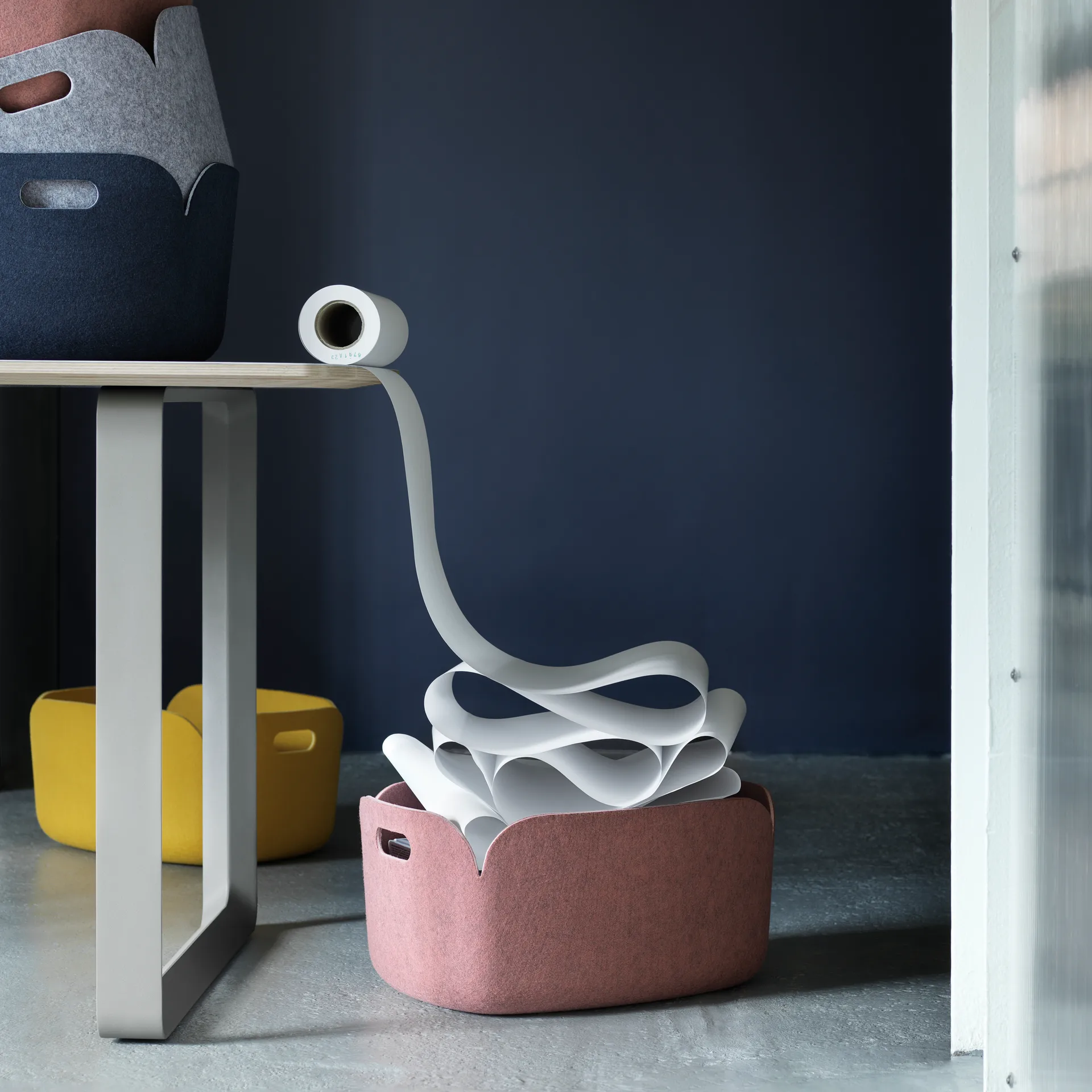 Cesto portaoggetti Restore, giallo Muuto