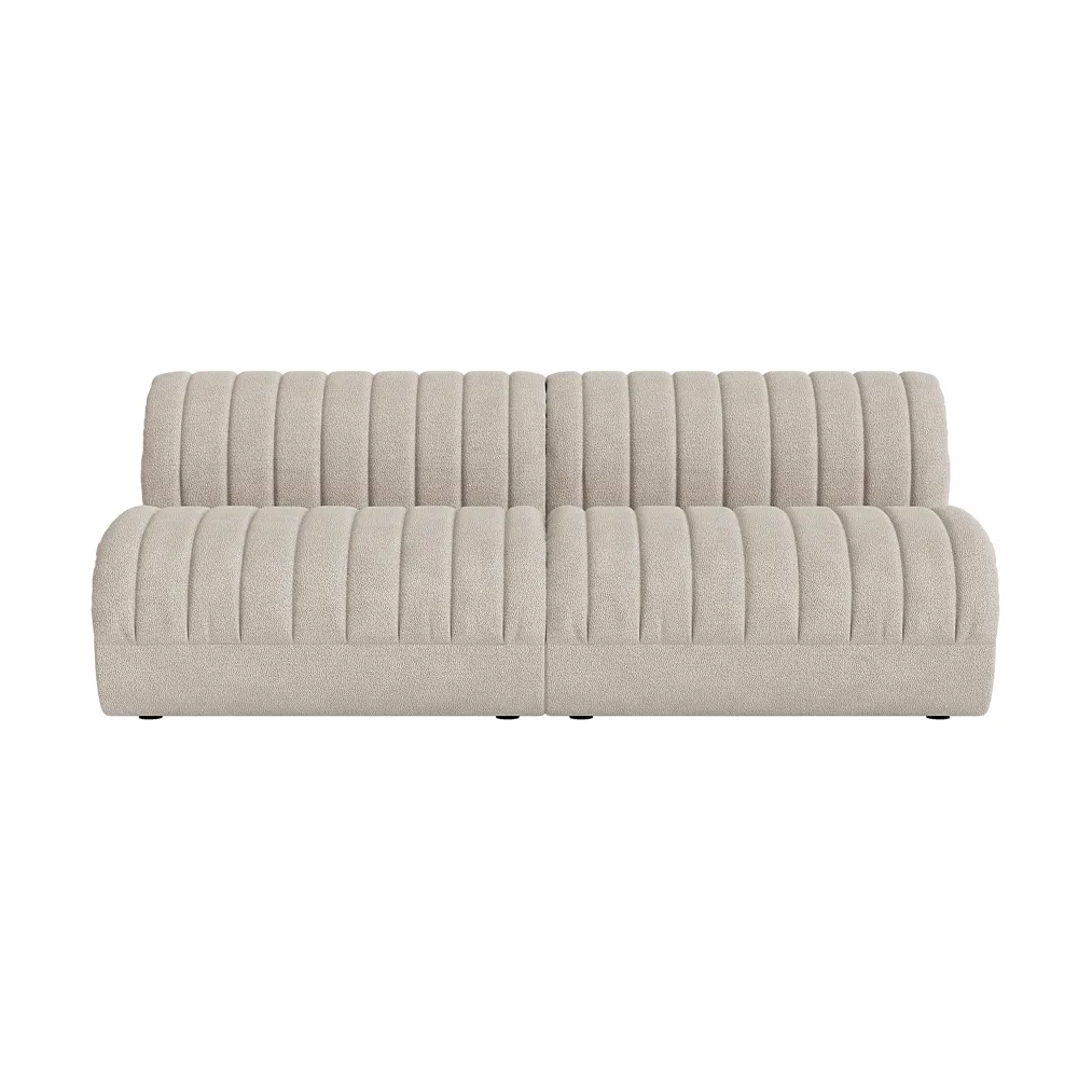 Coltre divano modulare, Configurazione 1, turf-sand, 2 posti Muuto