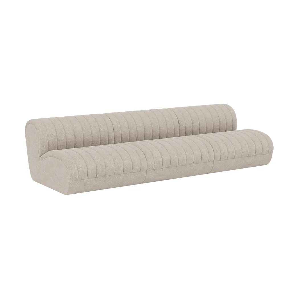 Coltre divano modulare, Configurazione 1, turf-sand, 3 posti Muuto