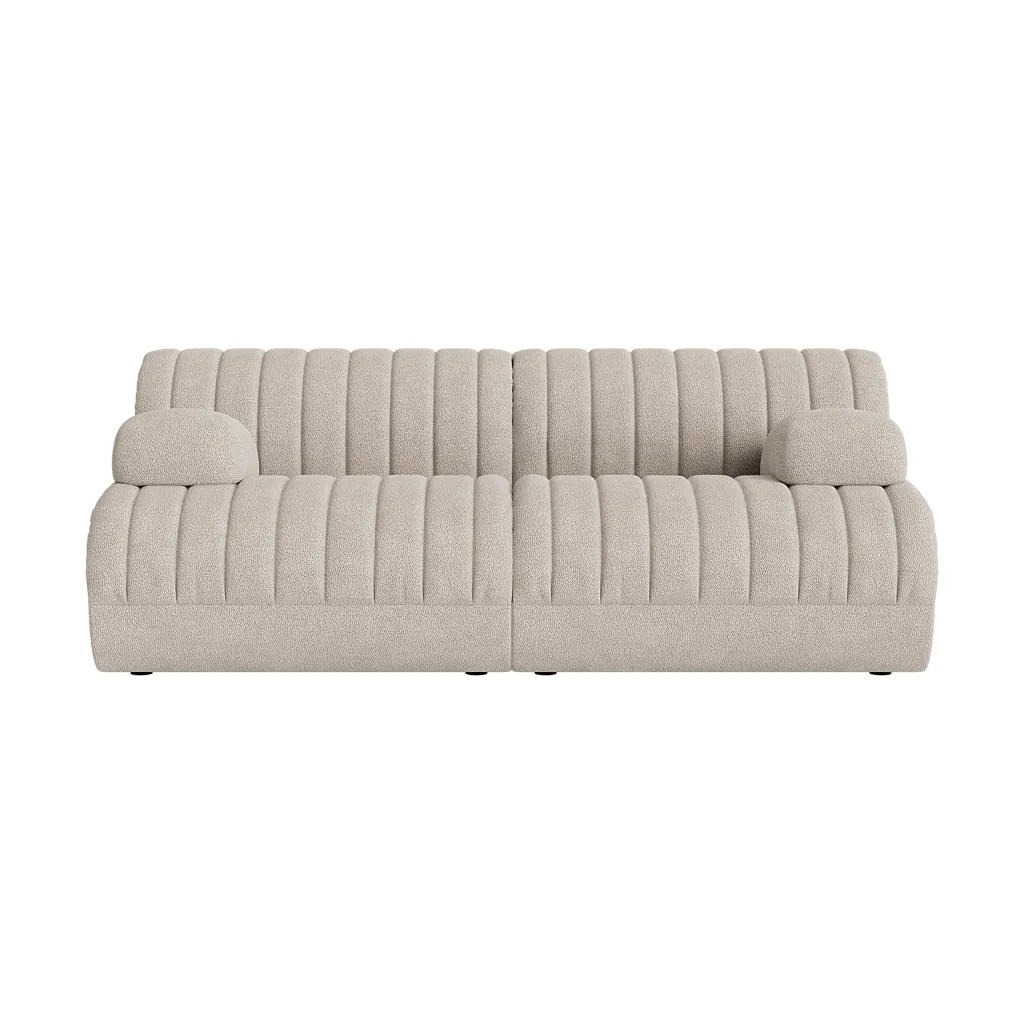 Coltre divano modulare, Configurazione 2, turf-sand, 2 posti Muuto