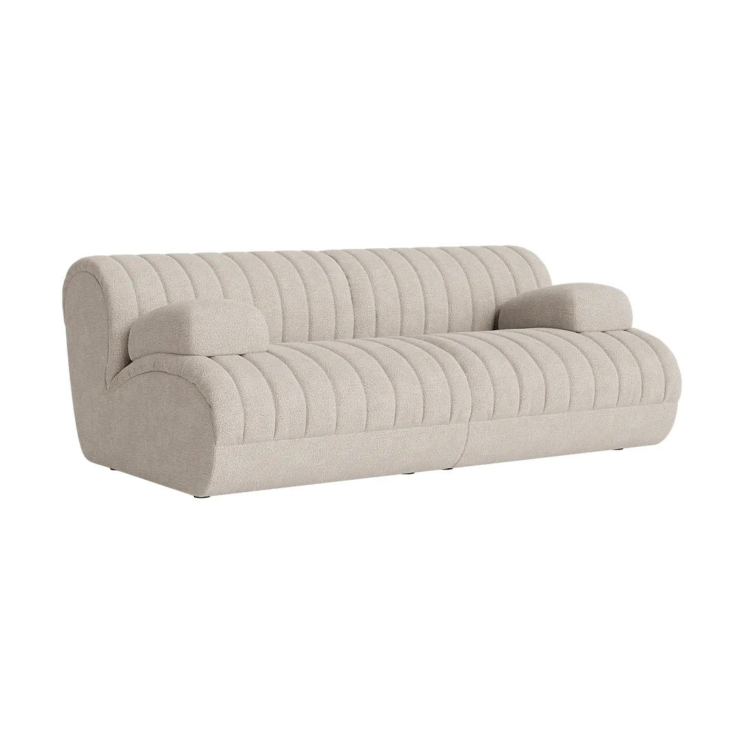 Coltre divano modulare, Configurazione 2, turf-sand, 2 posti Muuto