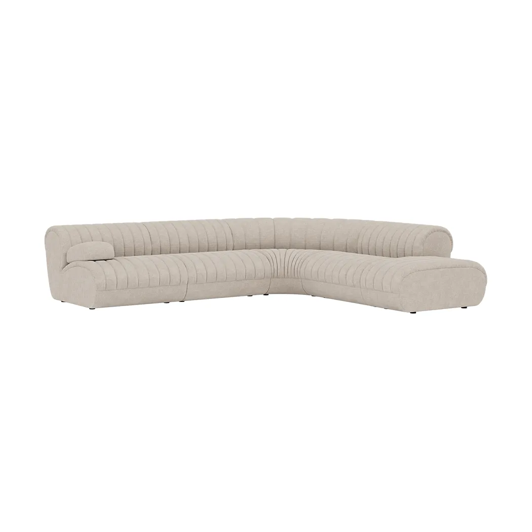 Coltre divano modulare, Configurazione 2, turf-sand, divano angolare Muuto